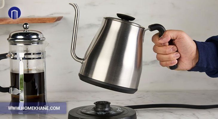 4. کتری به درستی روی پایه قرار نگرفته است 
