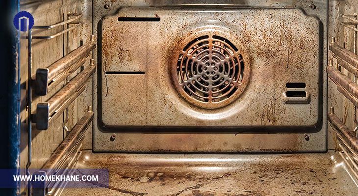 تجمع چربی و آلودگی مانع بسته شدن درب شده است
