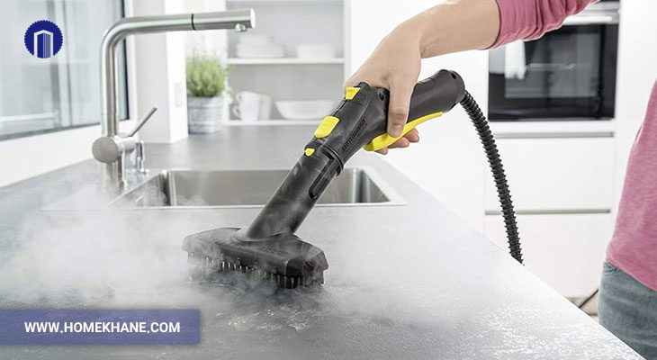 نازل بخارشو به دلیل تجمع رسوب مسدود یا خراب شده است
